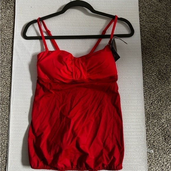 Cache Coeur Maternity Tankini Convertible Wireless Removable Pads S Color-block - Picture 2 of 14